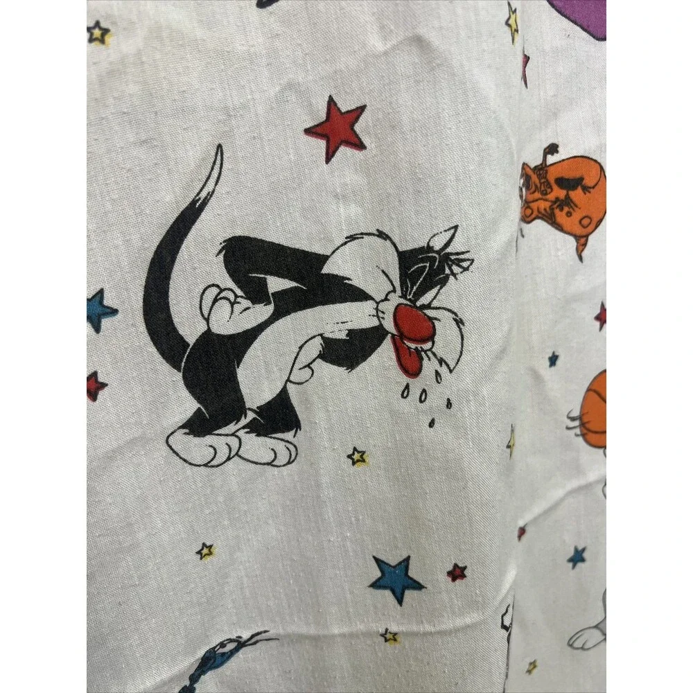 Twin Fitted Sheet Space Jam Looney Tunes 1996 No Stains